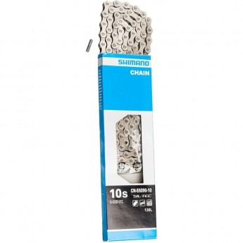 Цепь SHIMANO E6090, для 10 скоростей скоростей сзади/1скорость спереди, 126 звеньев, для элекровелосипедов, с ампульным пином (1шт)