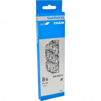 Цепь SHIMANO HG71, 6/7/8 скоростей, 116 звеньев, ампульный пин (1 шт)