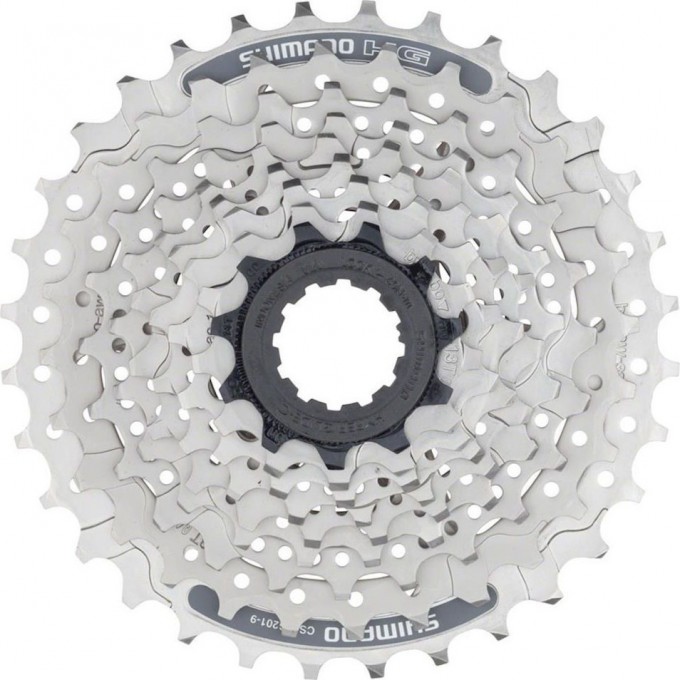 Кассета SHIMANO ALIVIO HG201, 9 скоростей, 11-34 серебристый ECSHG2019134 Кассета SHIMANO ALIVIO HG201, 9 скоростей, 11-34 серебристый ECSHG2019134