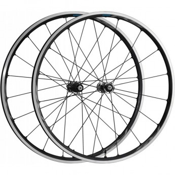Комплект колес SHIMANO RS500, переднее и заднее, 10-11 скоростей, клинчерное, под дисковый тормоз QR, темно-серый