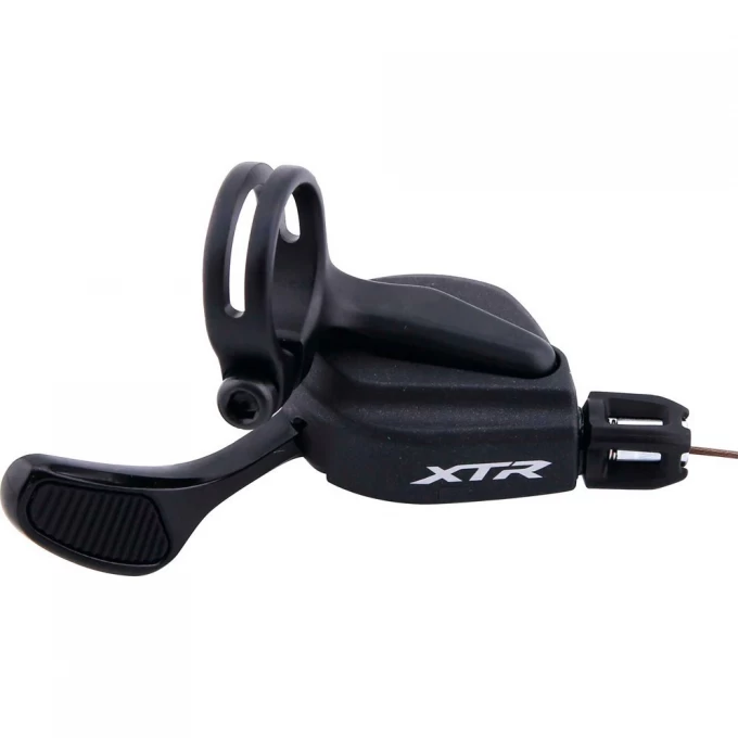 Шифтер SHIMANO XTR, M9100, 2 скорости, на хомут, трос+оплетка ISLM9100LBP
