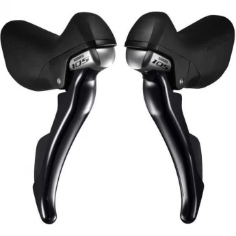 Шифтер/Тормозная ручка SHIMANO 105, R7000, левый/правый, 2x11 соростей, трос+оплетка, черный