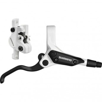 Тормоз дисковый SHIMANO M396, BL(ЛЕВ)/BR(ПЕР.), ПЛАСТ. КОЛ., 1000мм, ЦВ. БЕЛЫЙ