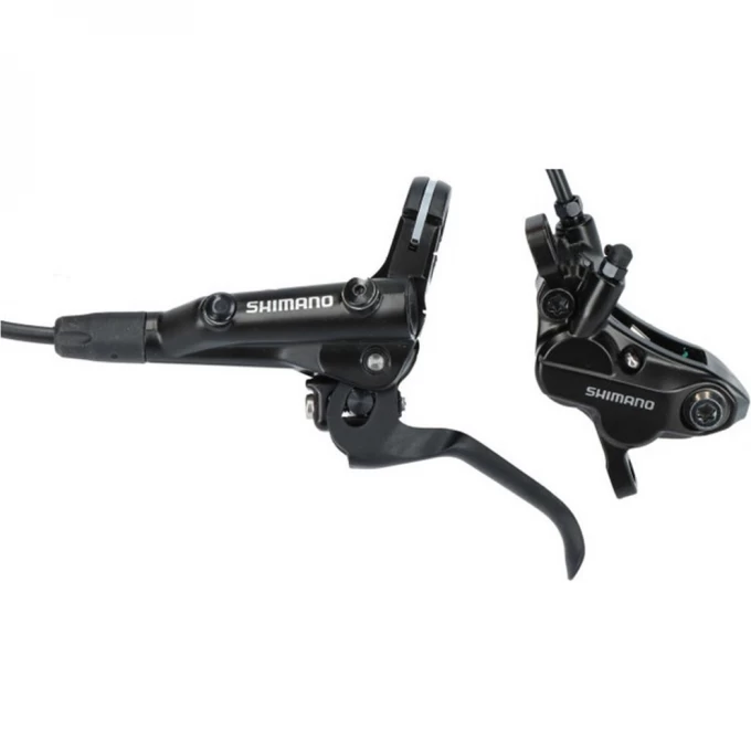 Тормоз дисковый SHIMANO MT MT501, BL(левый)/BR-MT520(передний), полимерные колодки, 1000мм, черный EMT501EKLFPRA100