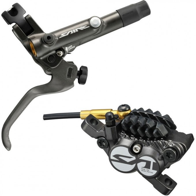 Тормоз дисковый SHIMANO SAINT, M820, BL(ЛЕВ)/BR(ПЕР), МЕТАЛ. КОЛ. С РАДИАТ, 1000мм IM820BLFPNA100 Тормоз дисковый SHIMANO SAINT, M820, BL(ЛЕВ)/BR(ПЕР), МЕТАЛ. КОЛ. С РАДИАТ, 1000мм IM820BLFPNA100