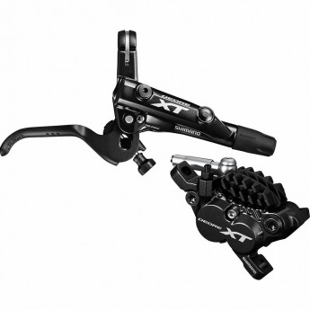 Тормоз дисковый SHIMANO XT M8000(правый)/BR-M8020(задний), калипер, гидролиния 1700мм, без адаптера, металлические колодки