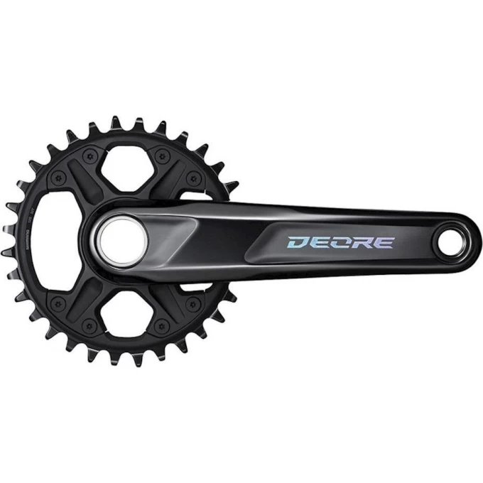 Система SHIMANO DEORE M6120-1, для 1x12 скоростей, 175мм, интегрированный вал, 32T без каретки, для CL:55мм EFCM61201EXA2 Система SHIMANO DEORE M6120-1, для 1x12 скоростей, 175мм, интегрированный вал, 32T без каретки, для CL:55мм EFCM61201EXA2